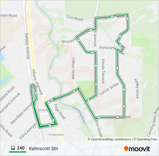 240 Bus Line Map