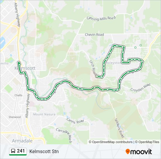 241 bus Line Map