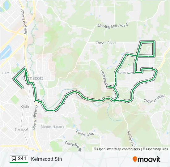 241 Bus Line Map