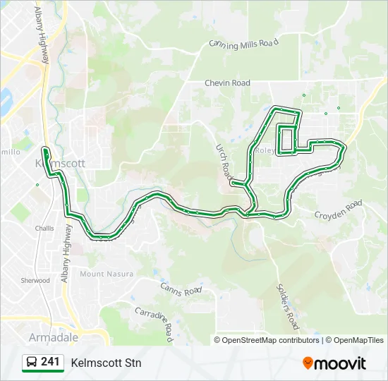 241 Bus Line Map