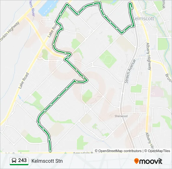 243 Bus Line Map