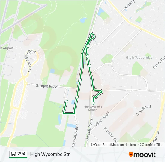 294 Bus Line Map