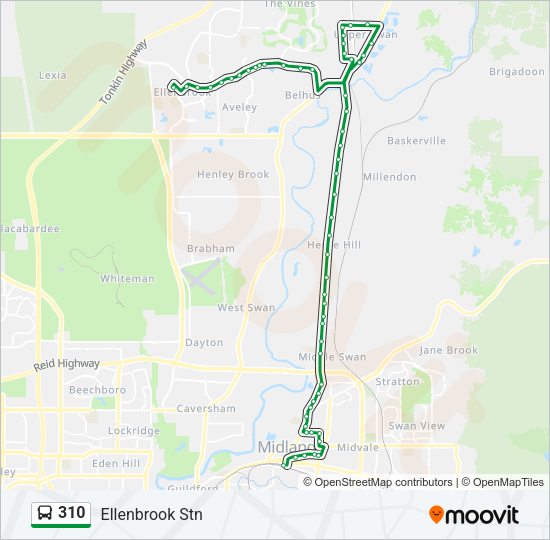 310 Bus Line Map