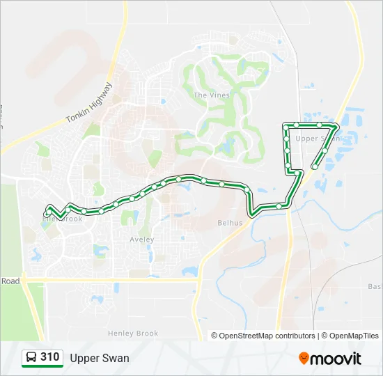 310 Bus Line Map