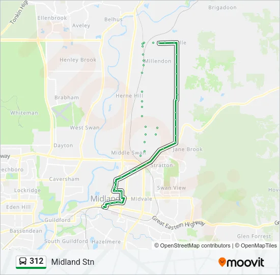 312 Bus Line Map