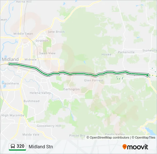 320 Bus Line Map
