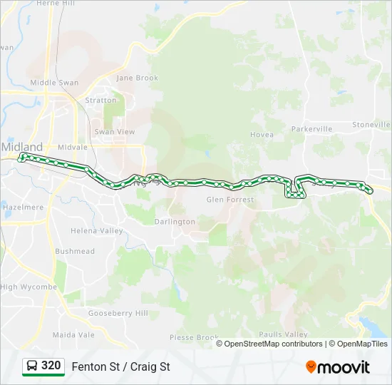 320 Bus Line Map