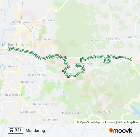 321 Bus Line Map