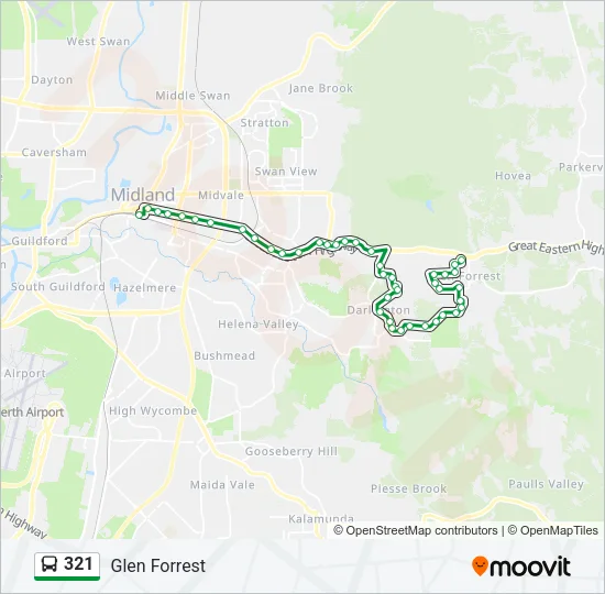 321 Bus Line Map