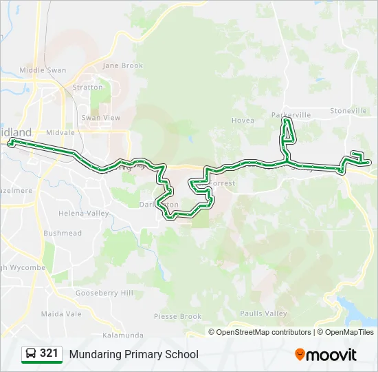 321 Bus Line Map