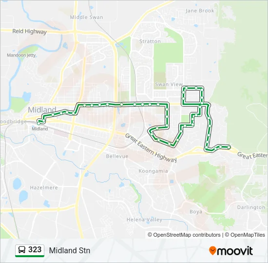 323 Bus Line Map