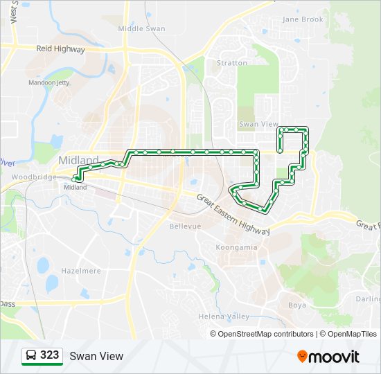 323 Bus Line Map