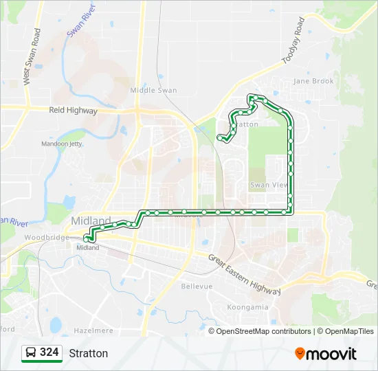 324 Bus Line Map