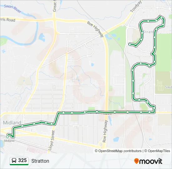 325 Bus Line Map