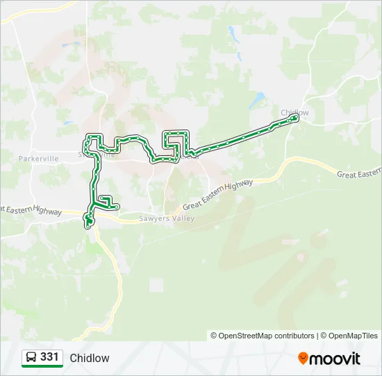 331 Bus Line Map
