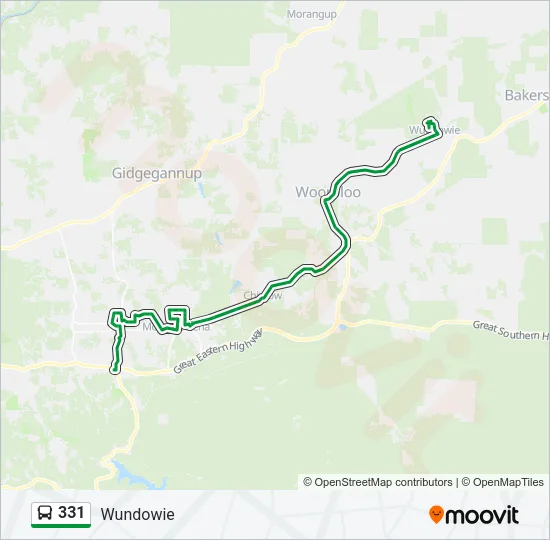 331 Bus Line Map