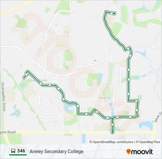346 Bus Line Map