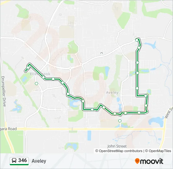 346 Bus Line Map