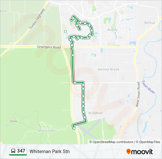 347 Bus Line Map