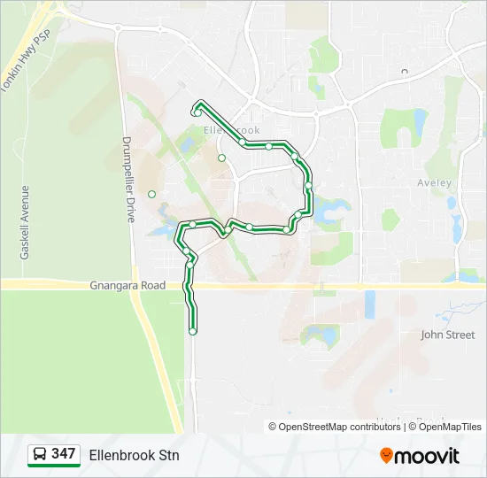 347 Bus Line Map