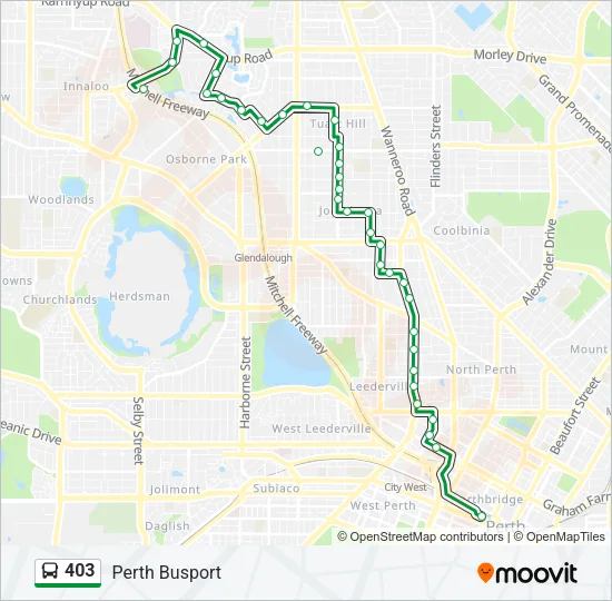 403 Bus Line Map