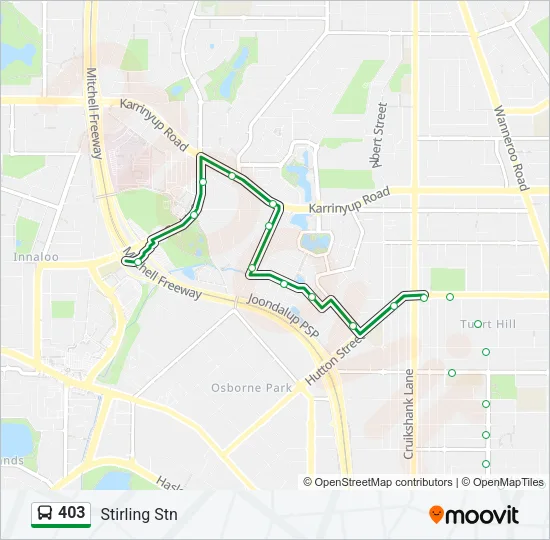 403 Bus Line Map