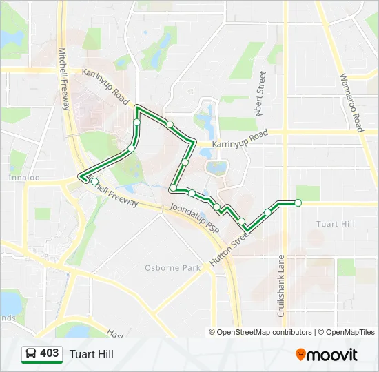 403 Bus Line Map