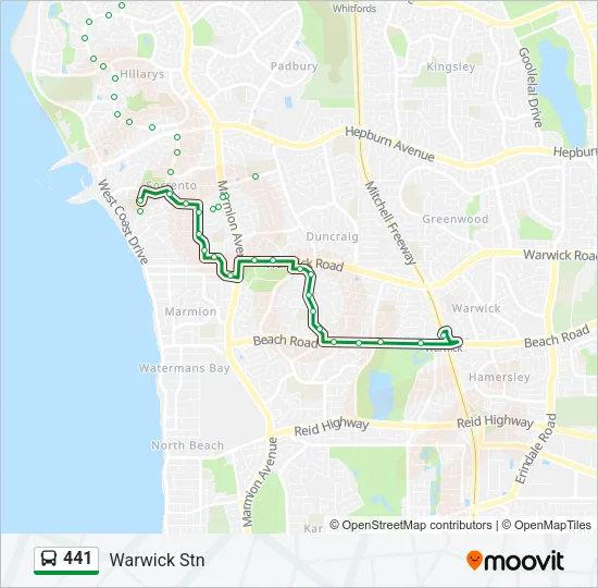441 Bus Line Map