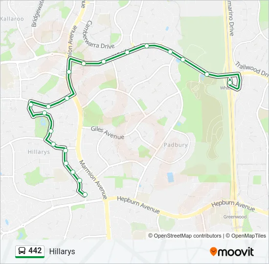 442 Bus Line Map