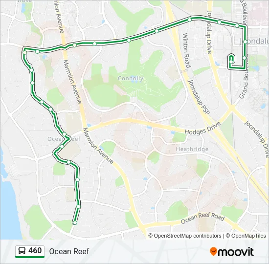 460 Bus Line Map