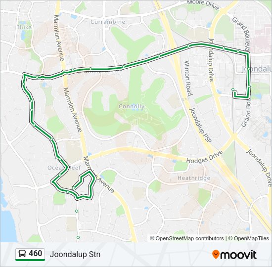 460 bus Line Map