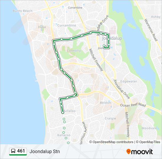 461 Bus Line Map