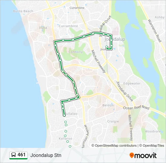 461 Bus Line Map
