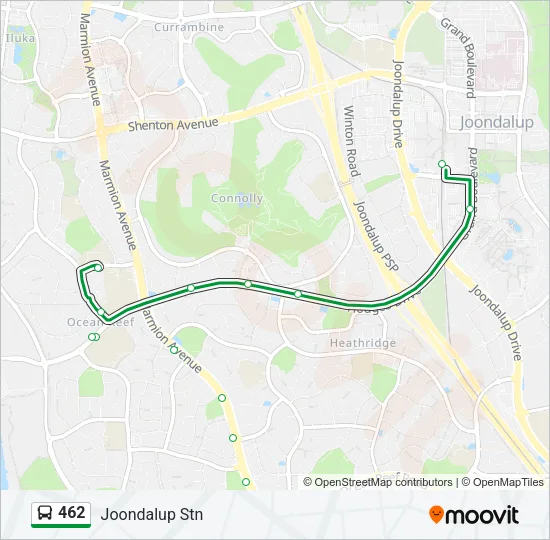 462 Bus Line Map
