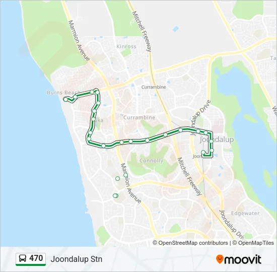 470 Bus Line Map