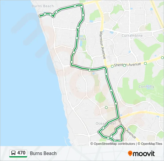 470 Bus Line Map