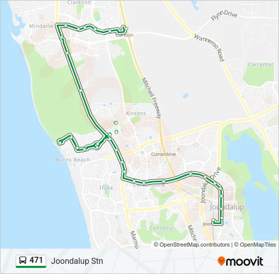 471 Bus Line Map