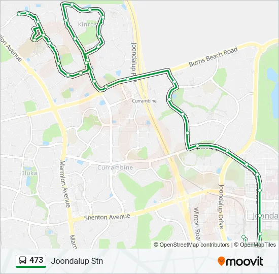 473 Bus Line Map