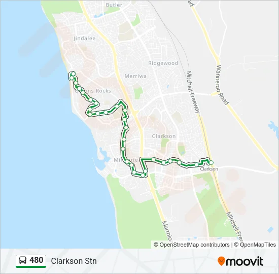 480 Bus Line Map