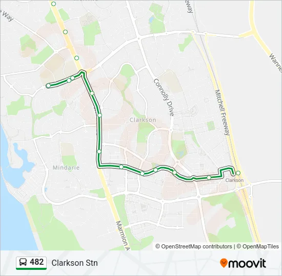 482 Bus Line Map