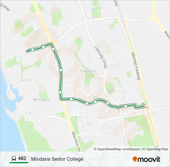 482 Bus Line Map