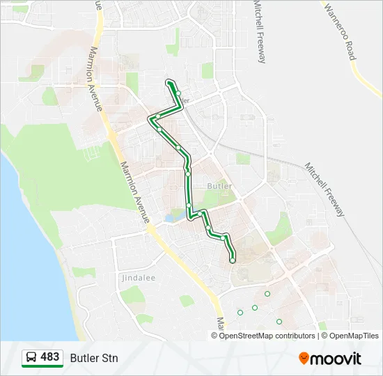 483 Bus Line Map