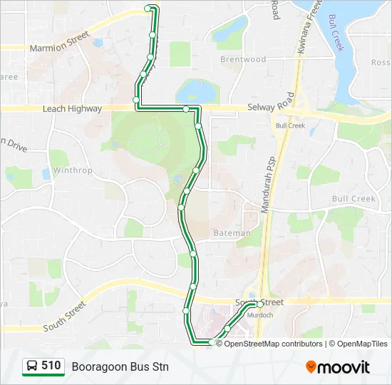 510 Bus Line Map