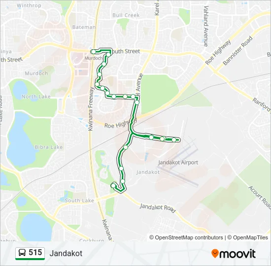 515 Bus Line Map