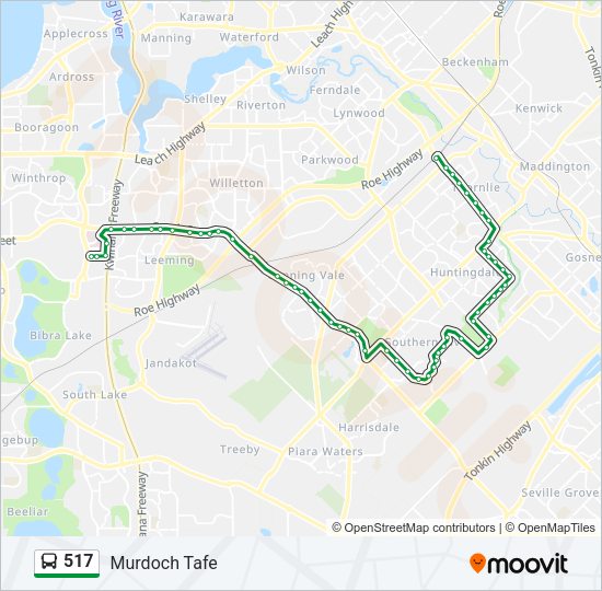 517 Bus Line Map