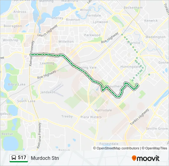 517 Bus Line Map