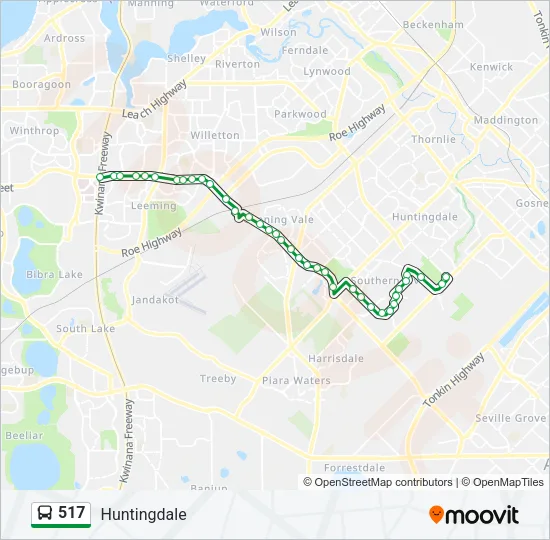 517 Bus Line Map