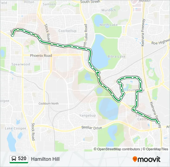 520 Bus Line Map