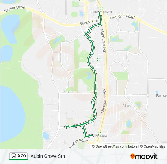 526 Bus Line Map