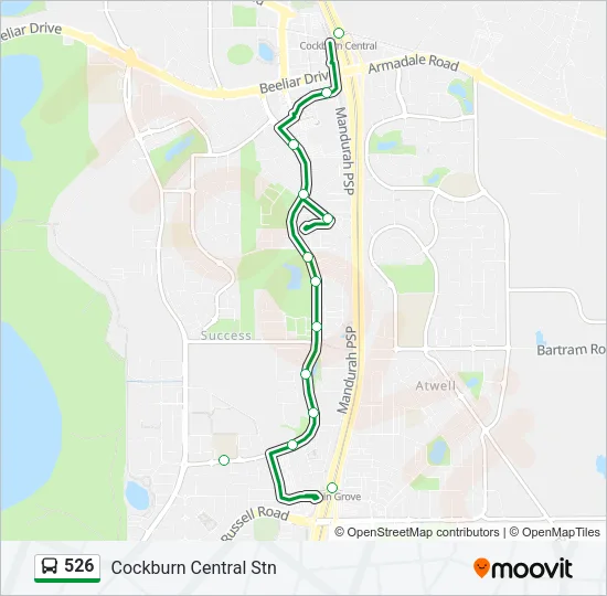 526 Bus Line Map